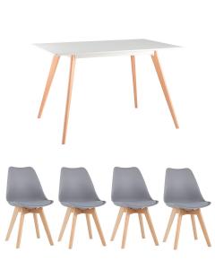 Обеденный комплект  стол + 4 стула [(1+4)]