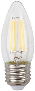 Лампа F-LED B35-5W-840-E27 ЭРА (филамент, свеча, 5Вт, нейтр, E27) (10/100/2800)