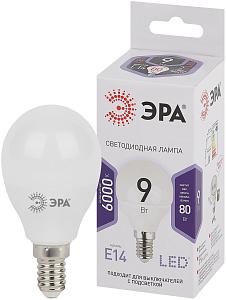 Лампа светодиодная LED 9Вт Е14 6000К smd P45-9W-860-E14 | Б0031411 | ЭРА