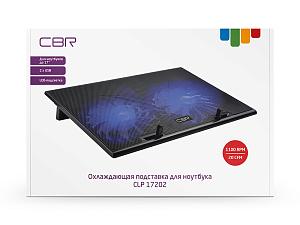 Подставка для ноутбука CBR CLP 17202 до 17", 390x270x25 мм, с охлаждением, 2xUSB, вентиляторы 2х150 