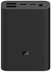 Мобильный аккумулятор Xiaomi Mi Power Bank 3 Ultra Compact Li-Pol 10000mAh 3A+2.5A черный 2xUSB мате