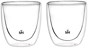 Набор стаканов из двойного термостекла "MercuryHaus", MC - 6486 Thermo, Объем 310 мл 
